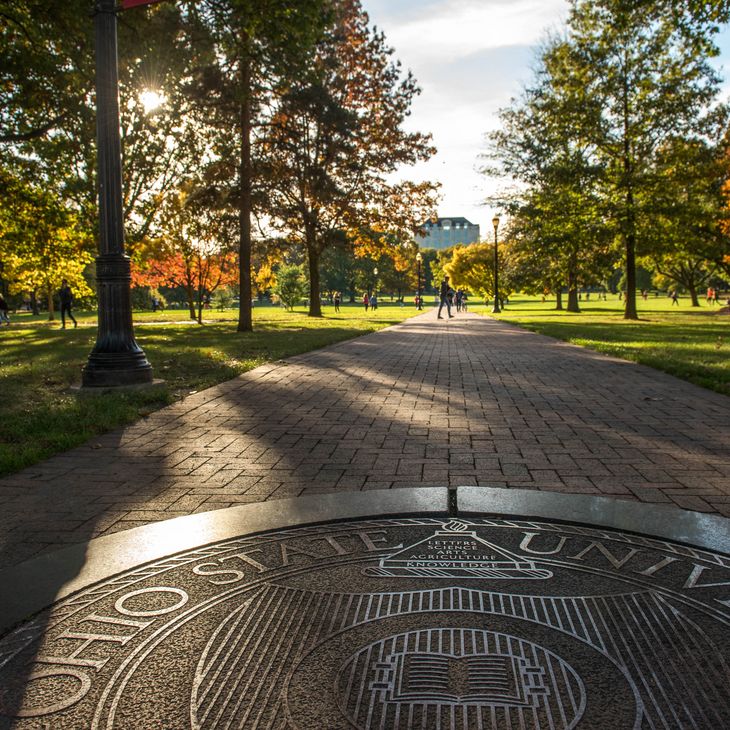 the oval on Ohio State's campus