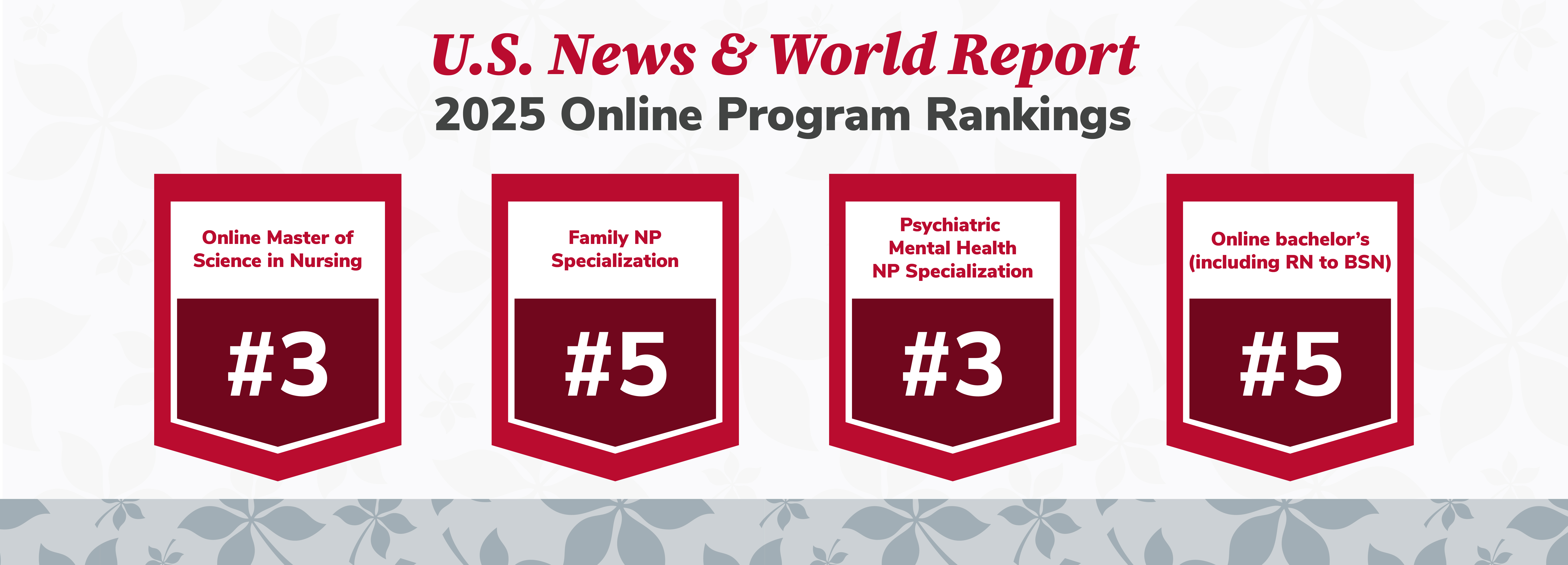 US News & World Report 2025 Online Program Rankings