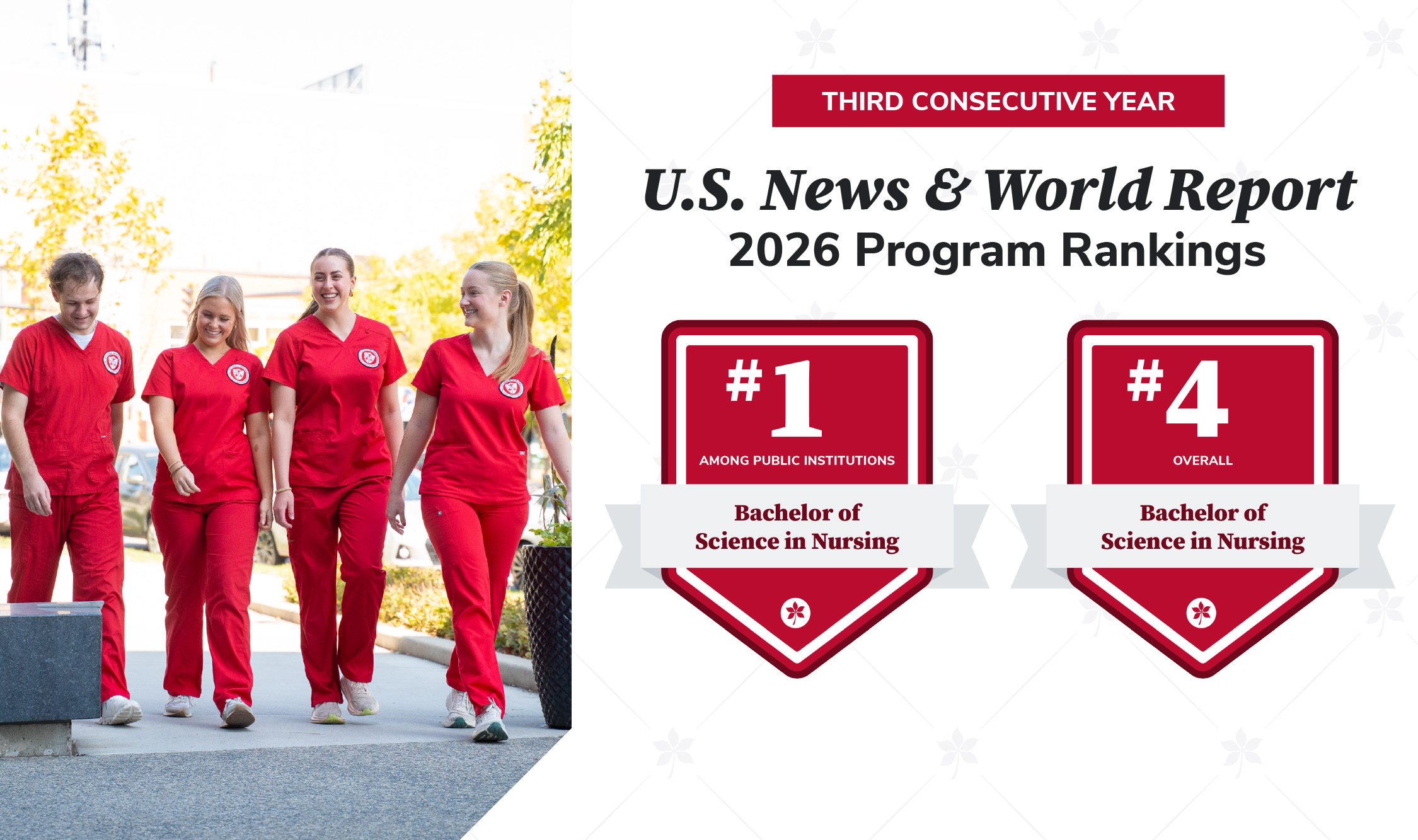 US News and World Report 2026 Program Rankings: BSN #1 among public institutions and #4 overall
