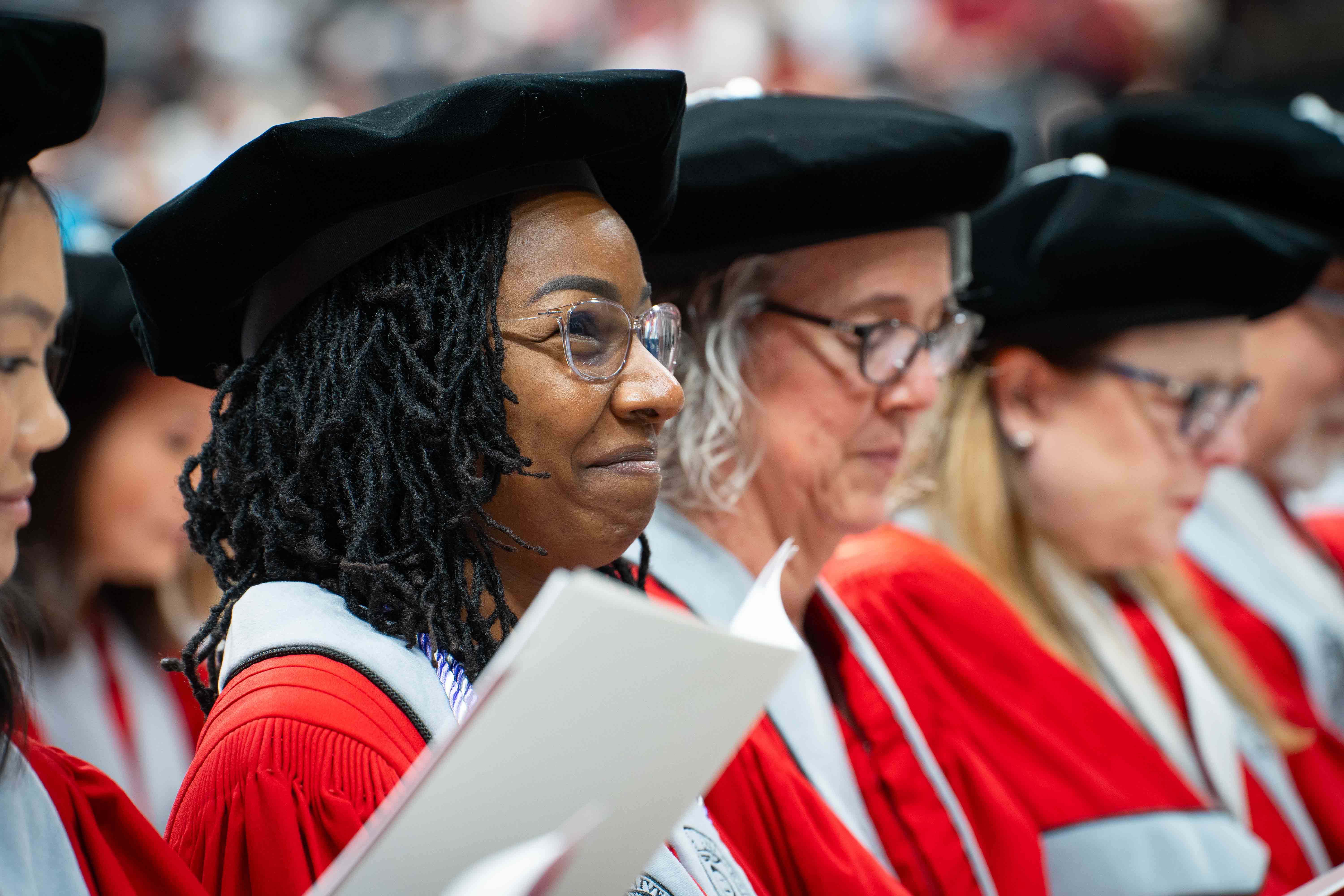 student at commencement