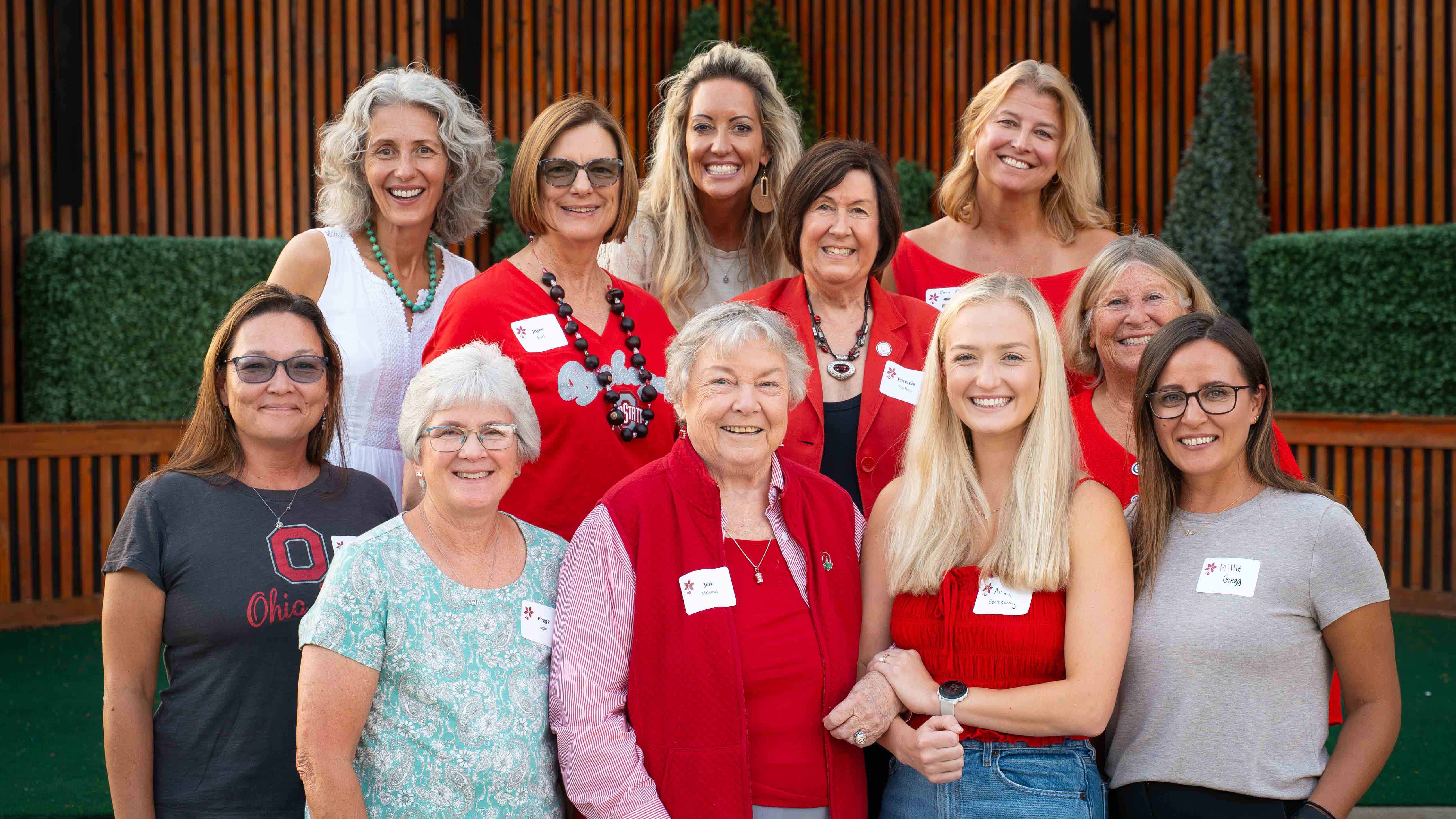 group photo of Nursing Alumni Society members