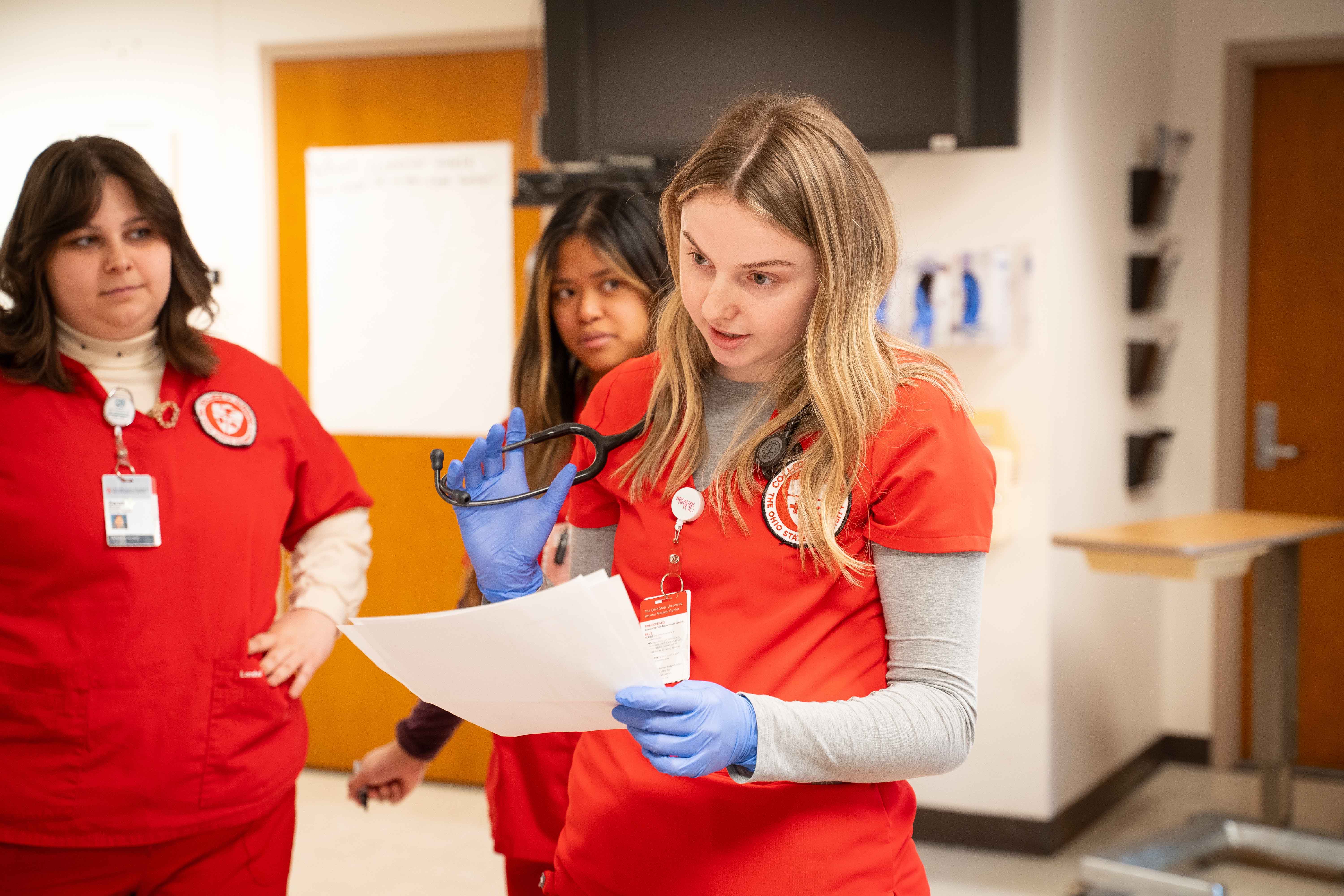 Nursing students in the Technology Learning Complex