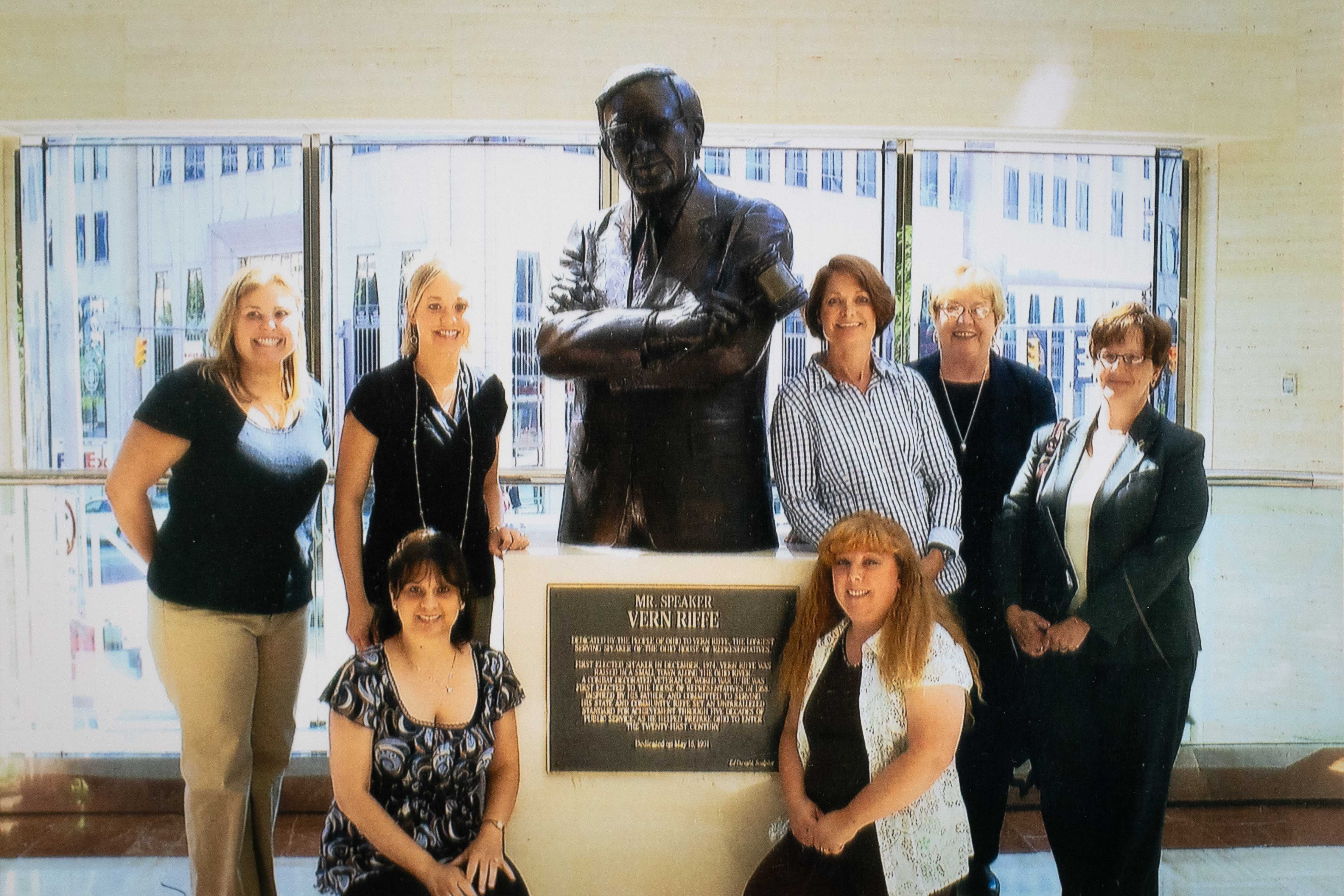 Jeri Milstead and five of her University of Toledo graduate students