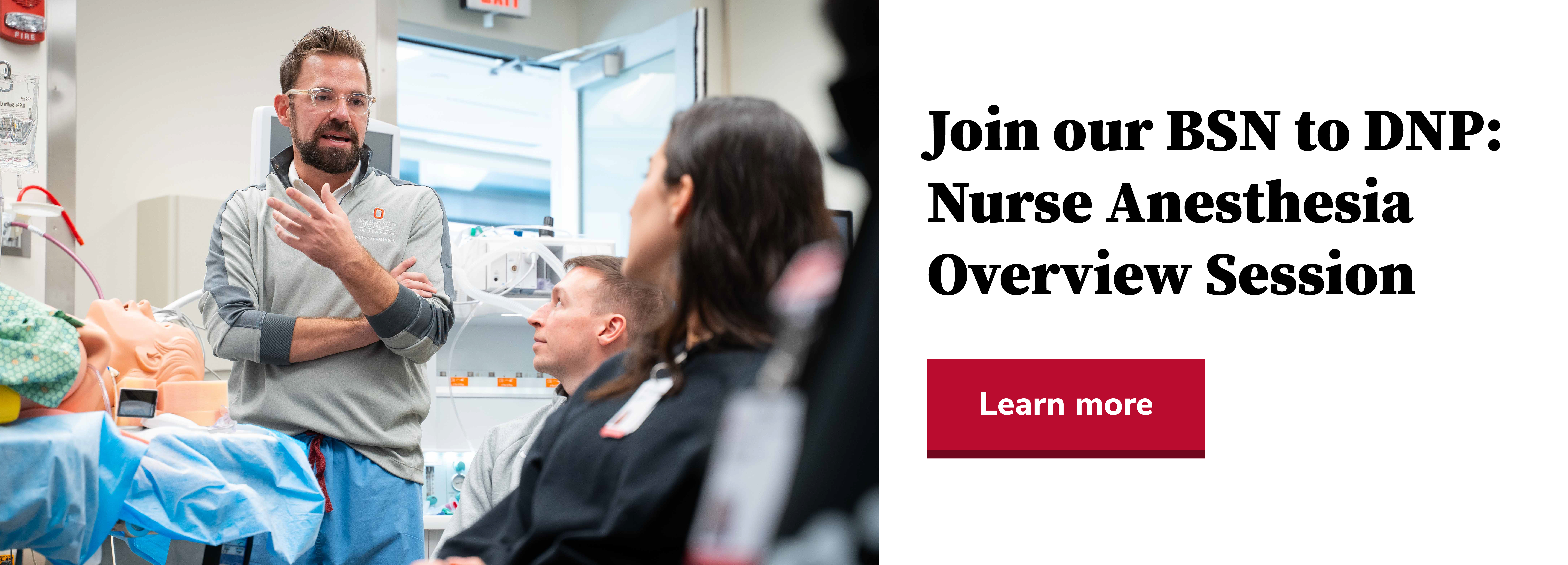 CRNA faculty teaching students
