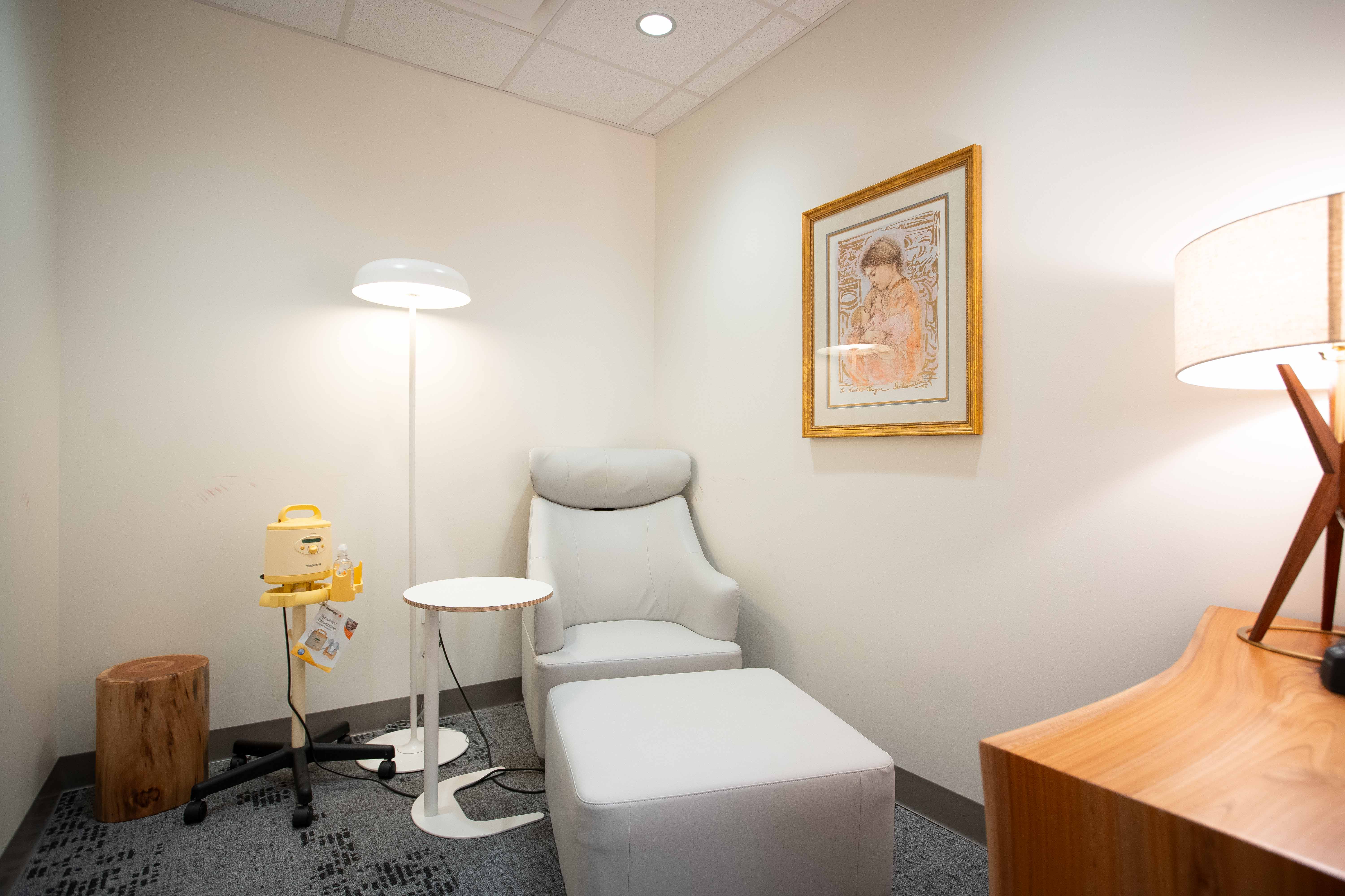 lactation room in Heminger Hall