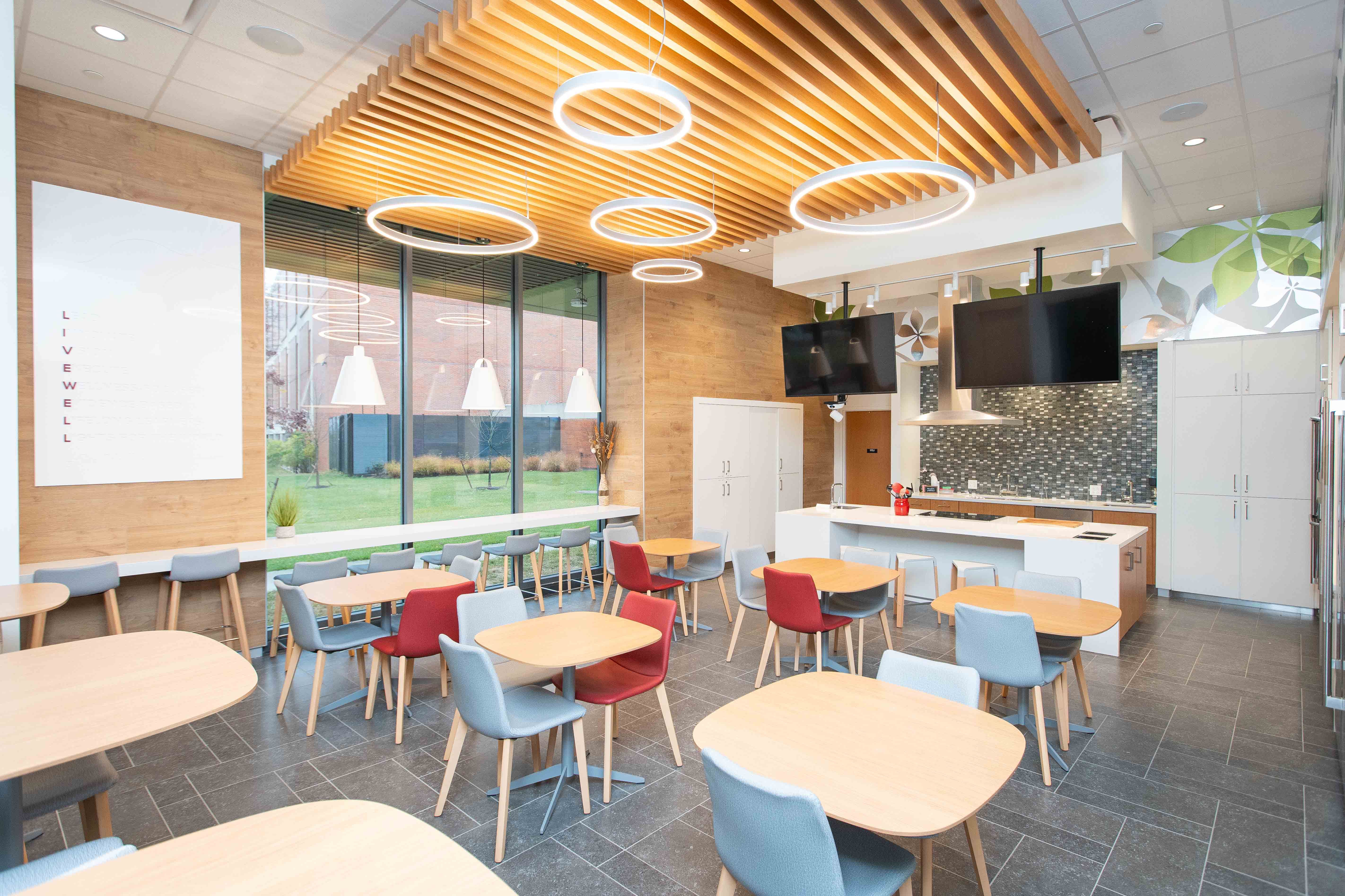 demonstration kitchen in Heminger Hall