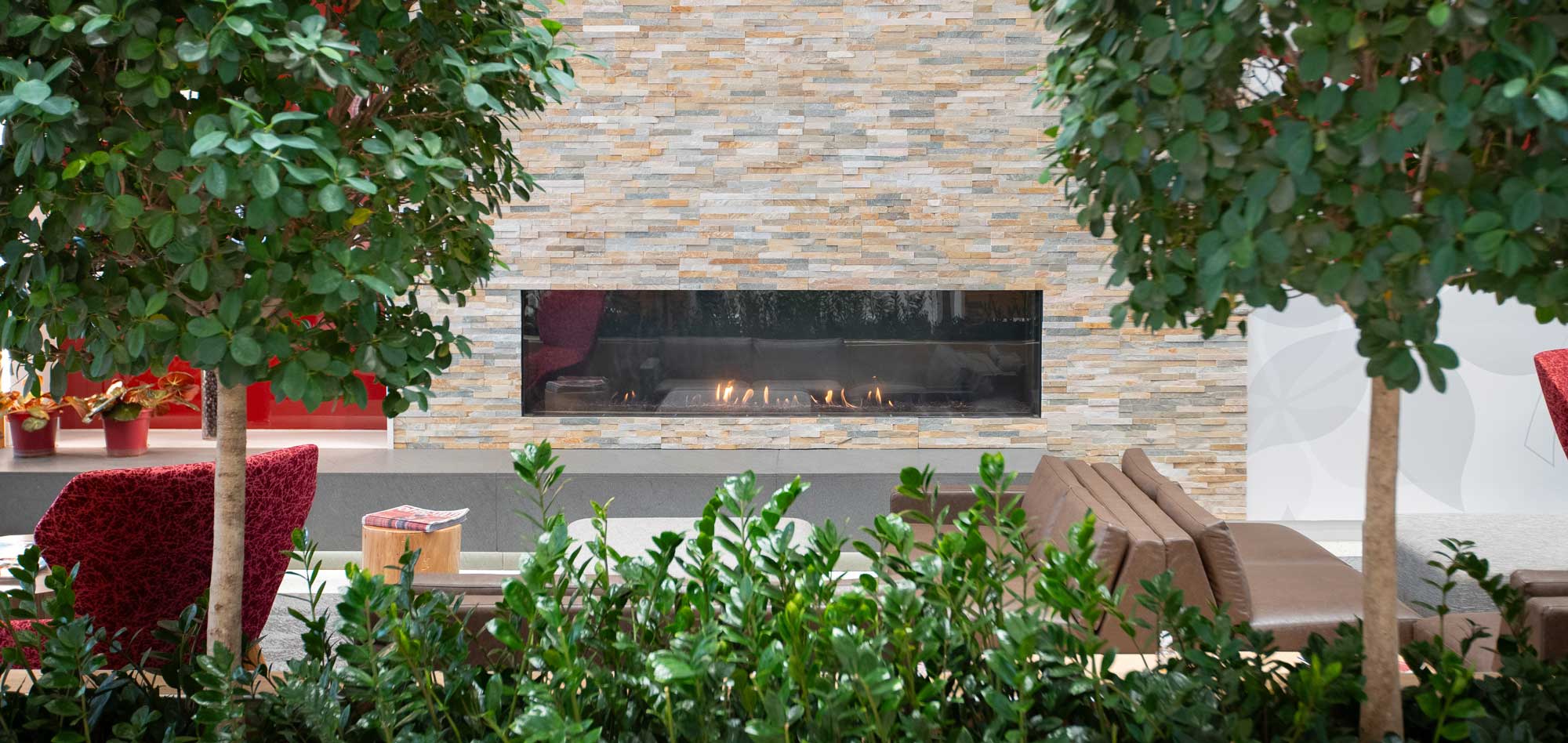 fireplace in Heminger Hall