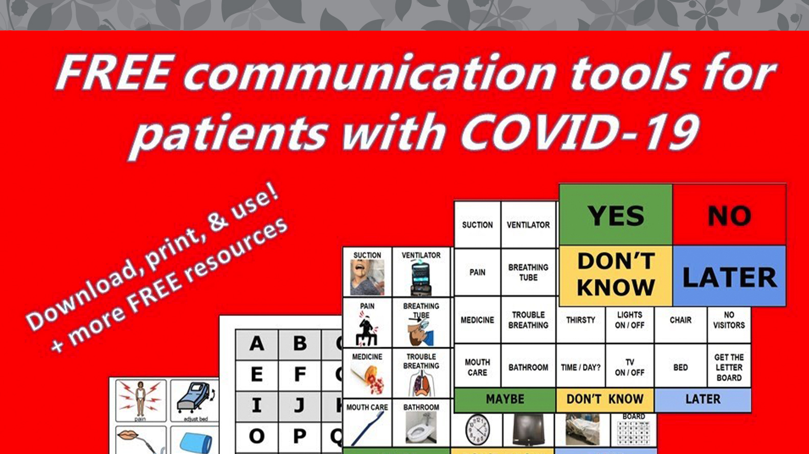 free communication tools for patients with COVID-19
