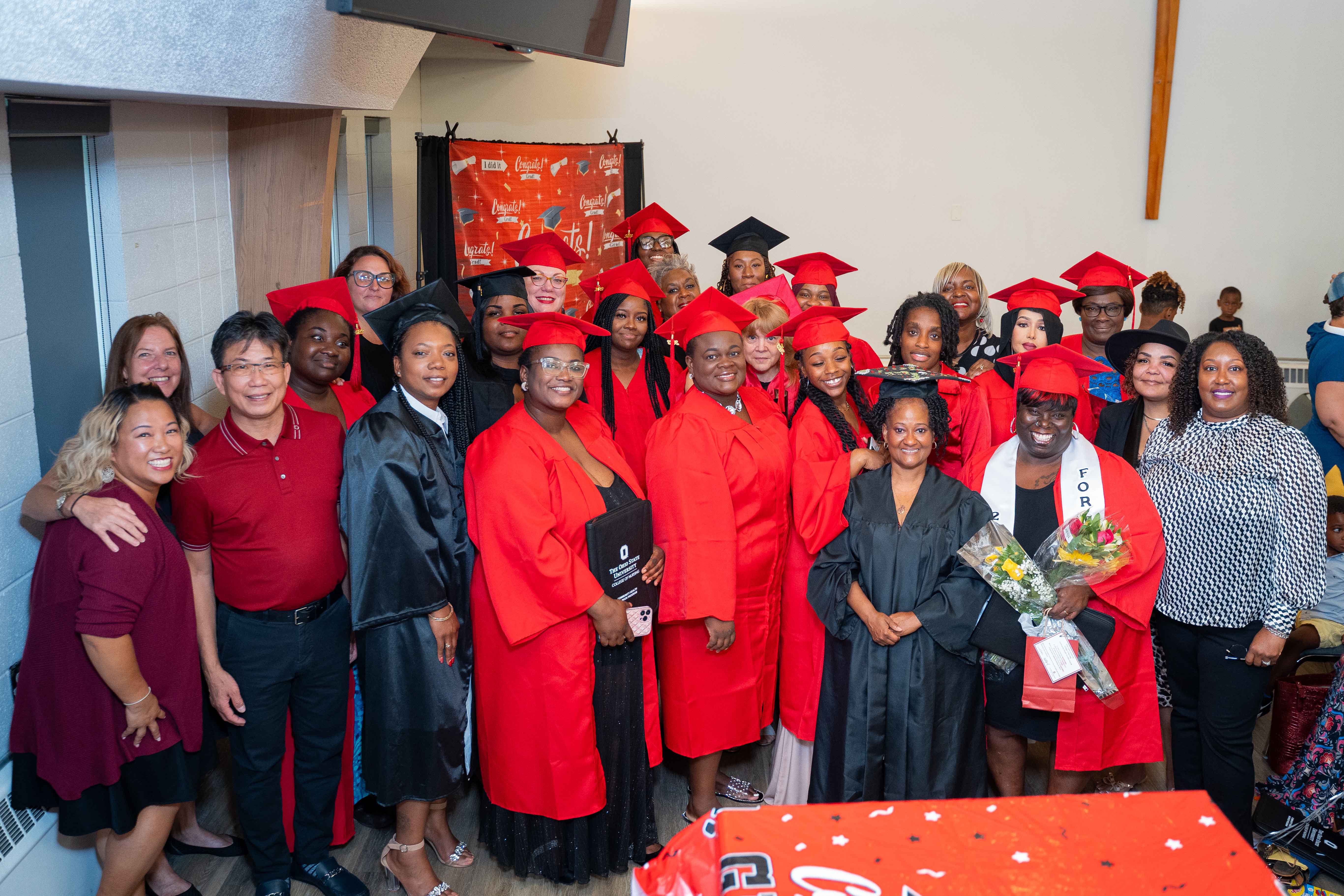 Stanford with the 2023 class of Community Health Worker Training Program graduates