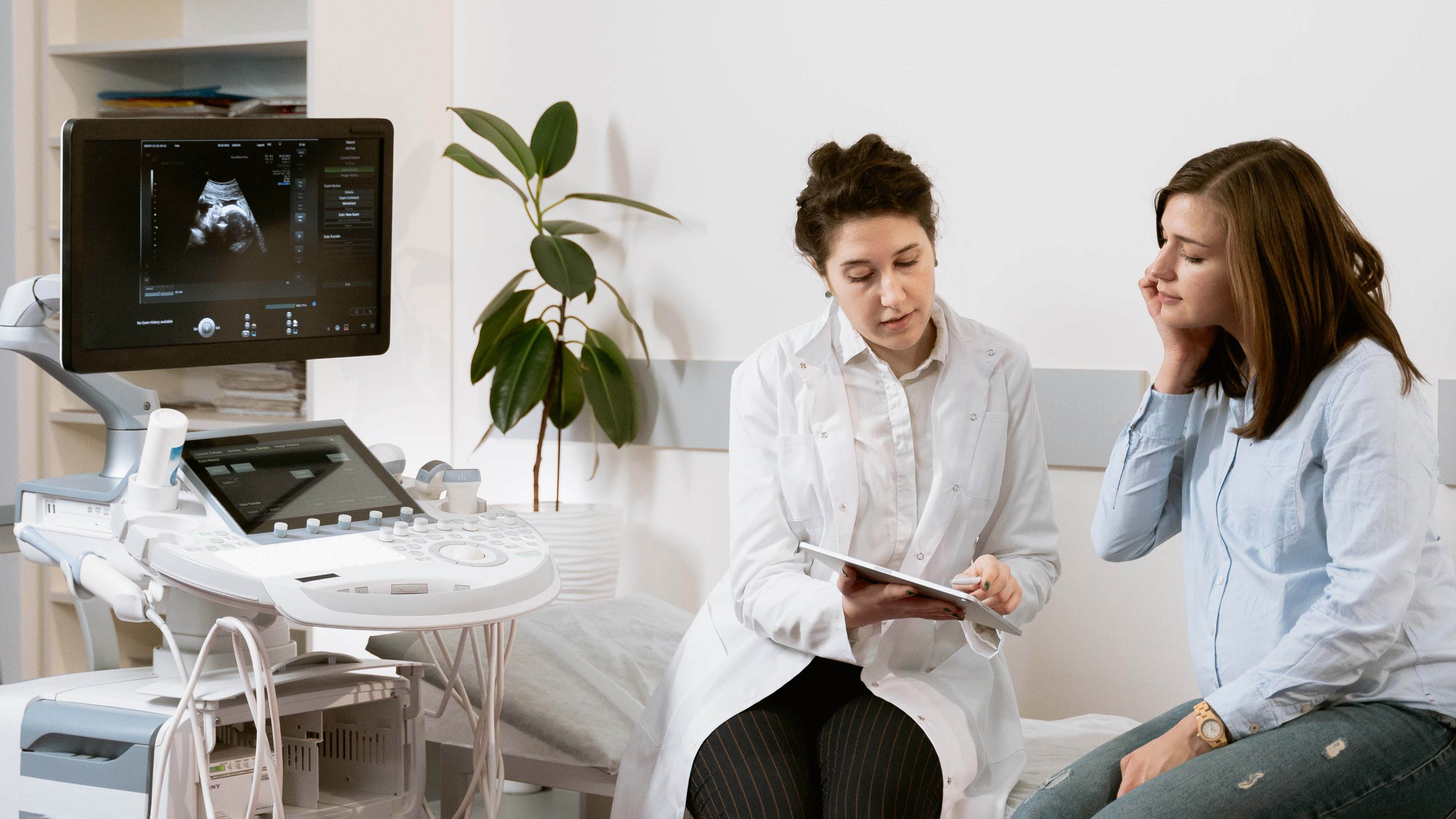 healthcare provider speaking with patient