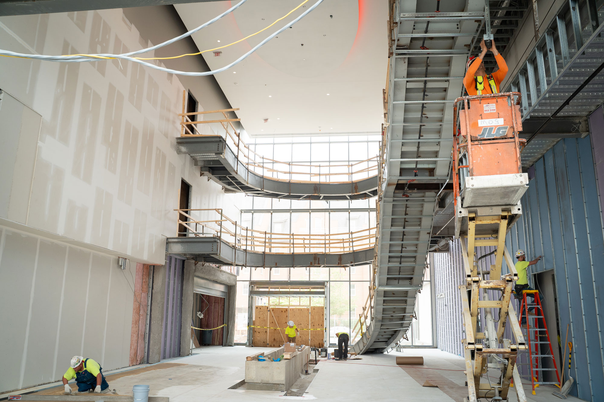 photo of interior of atrium construction