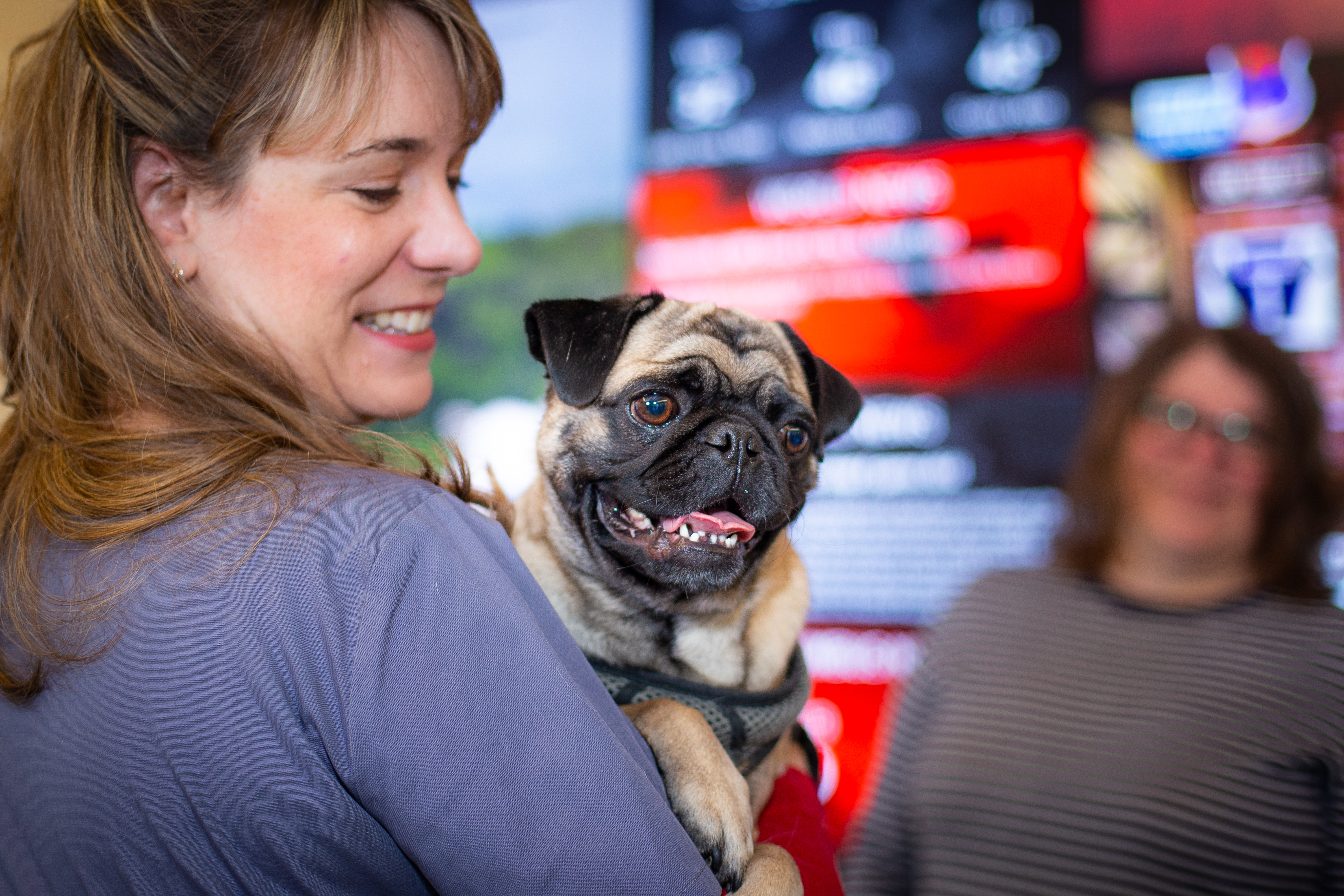 Laurie Milward with dog