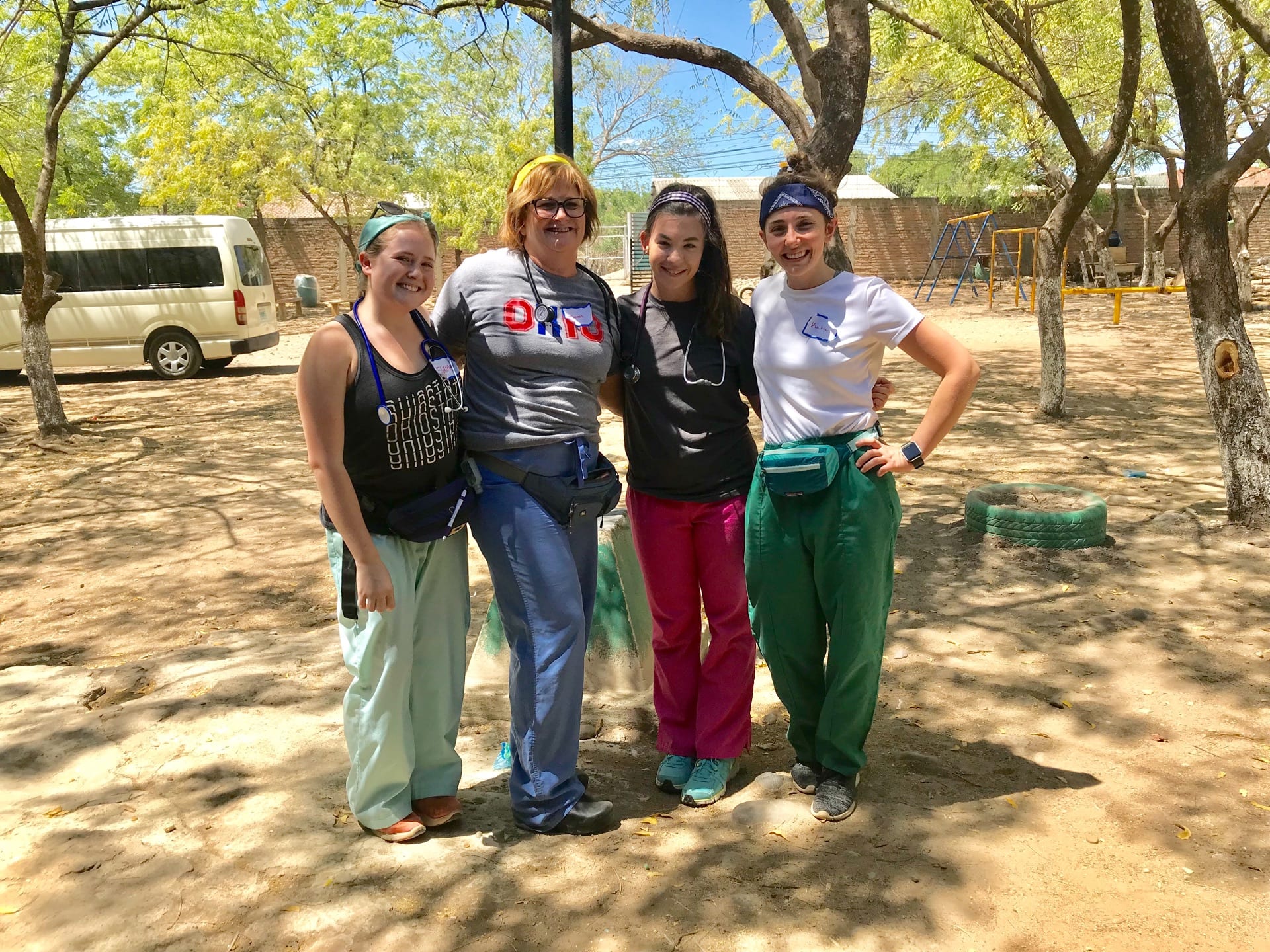 Elaine Miller, Teri Davis, Kelsey Hershberger and Katie Jones