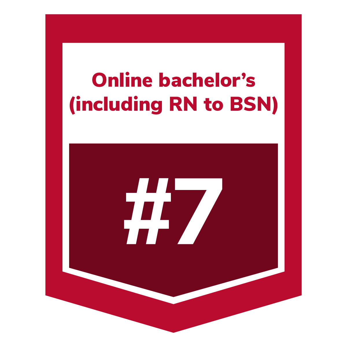 illustrated banner online bachelor's (including RN to BSN) ranked #7
