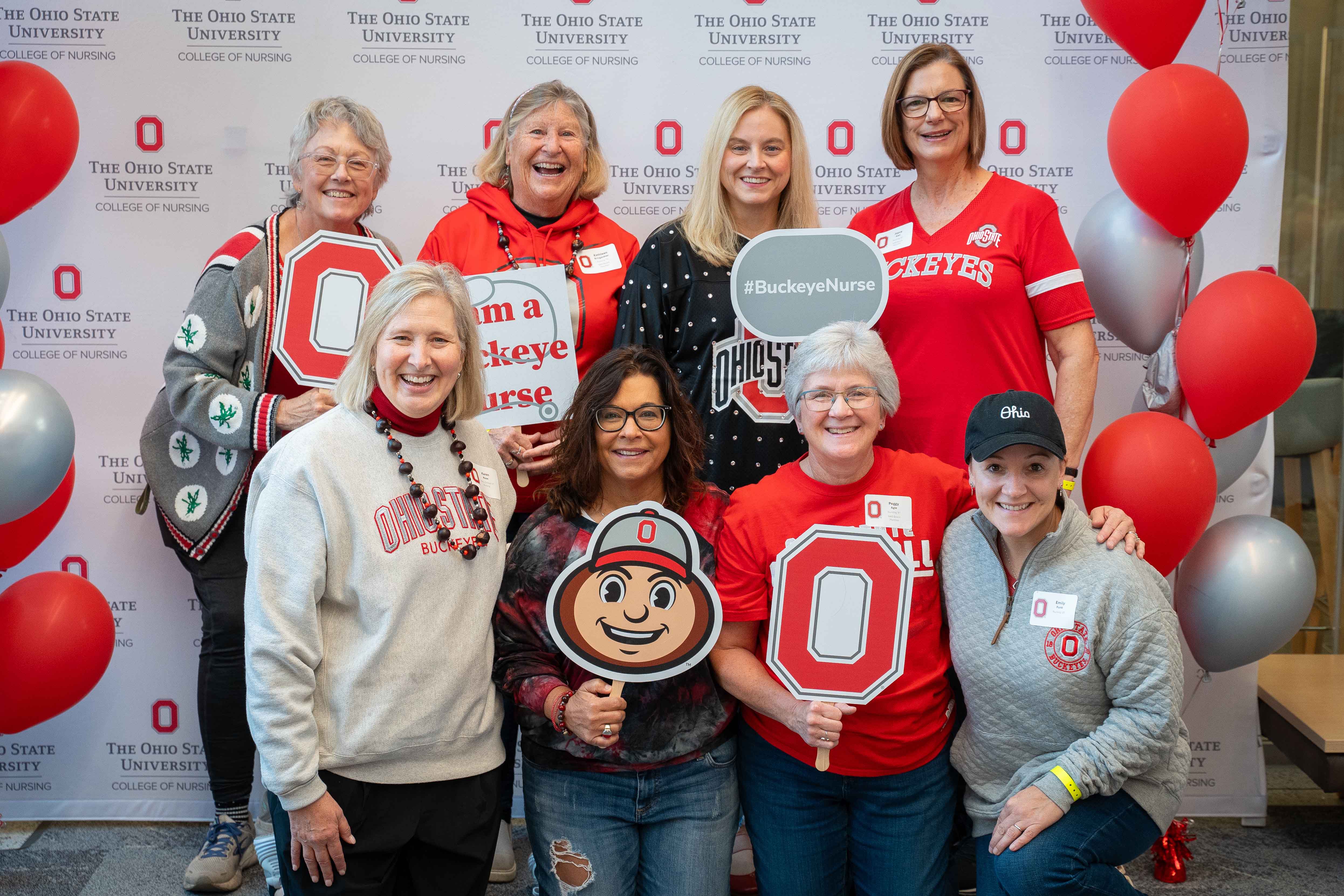 DiMeo enjoys Homecoming with Dean Rose and and the executive alumni board members.