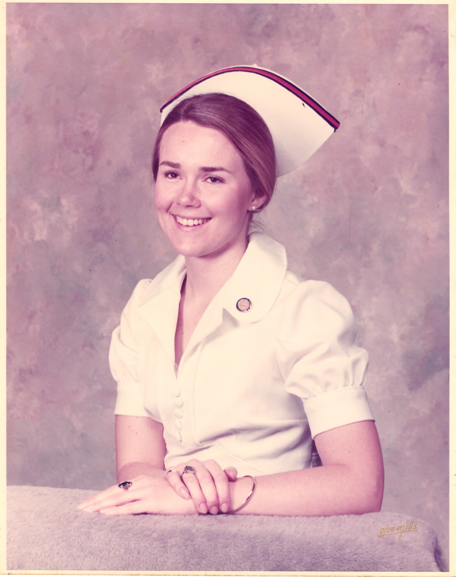 Margaret Graham as a young nursing student