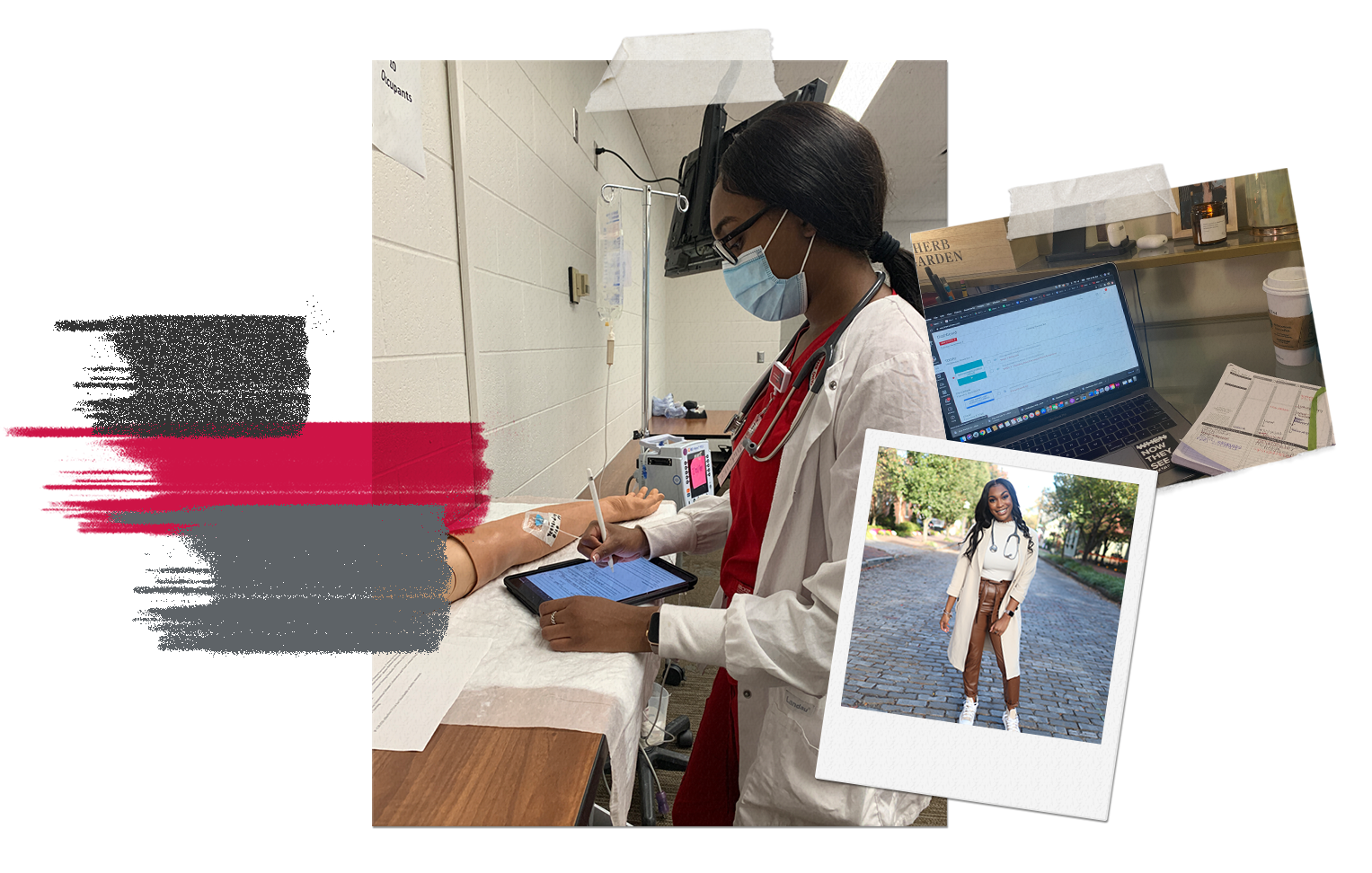 A collage of photos from Faith Metlock