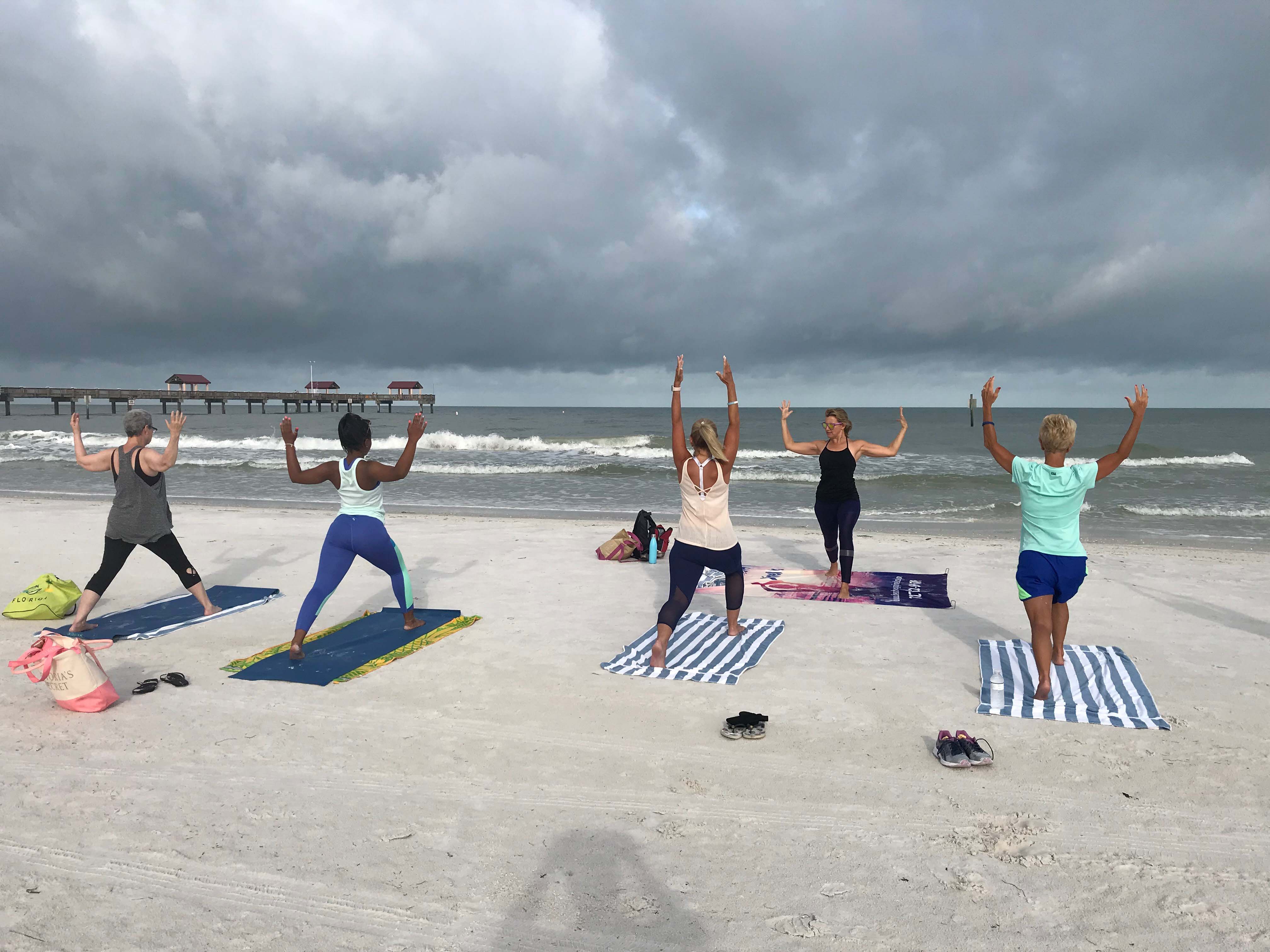 yoga on the beach