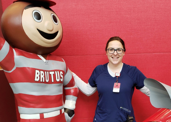 Laura Brubaker with Brutus
