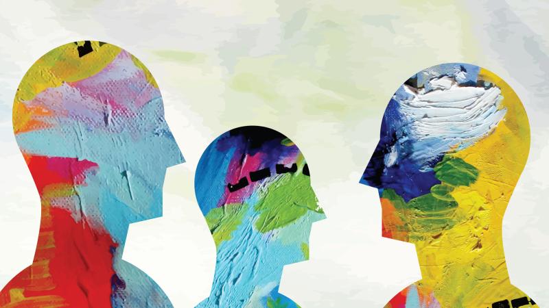 illustration of 3 faces