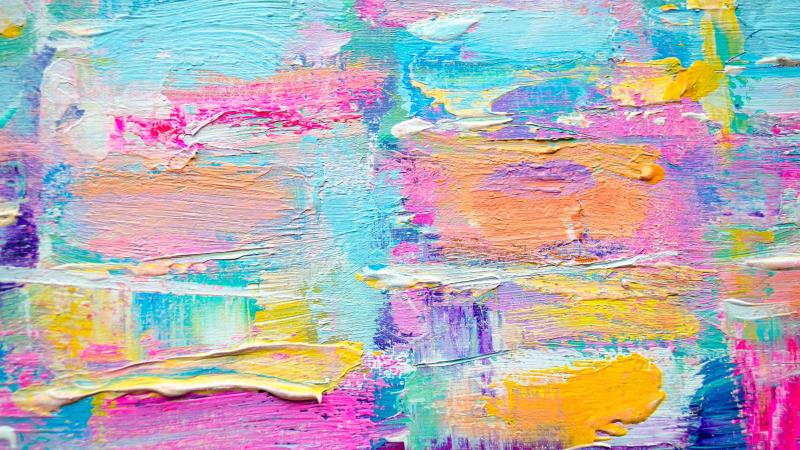 blending of colors on a canvas