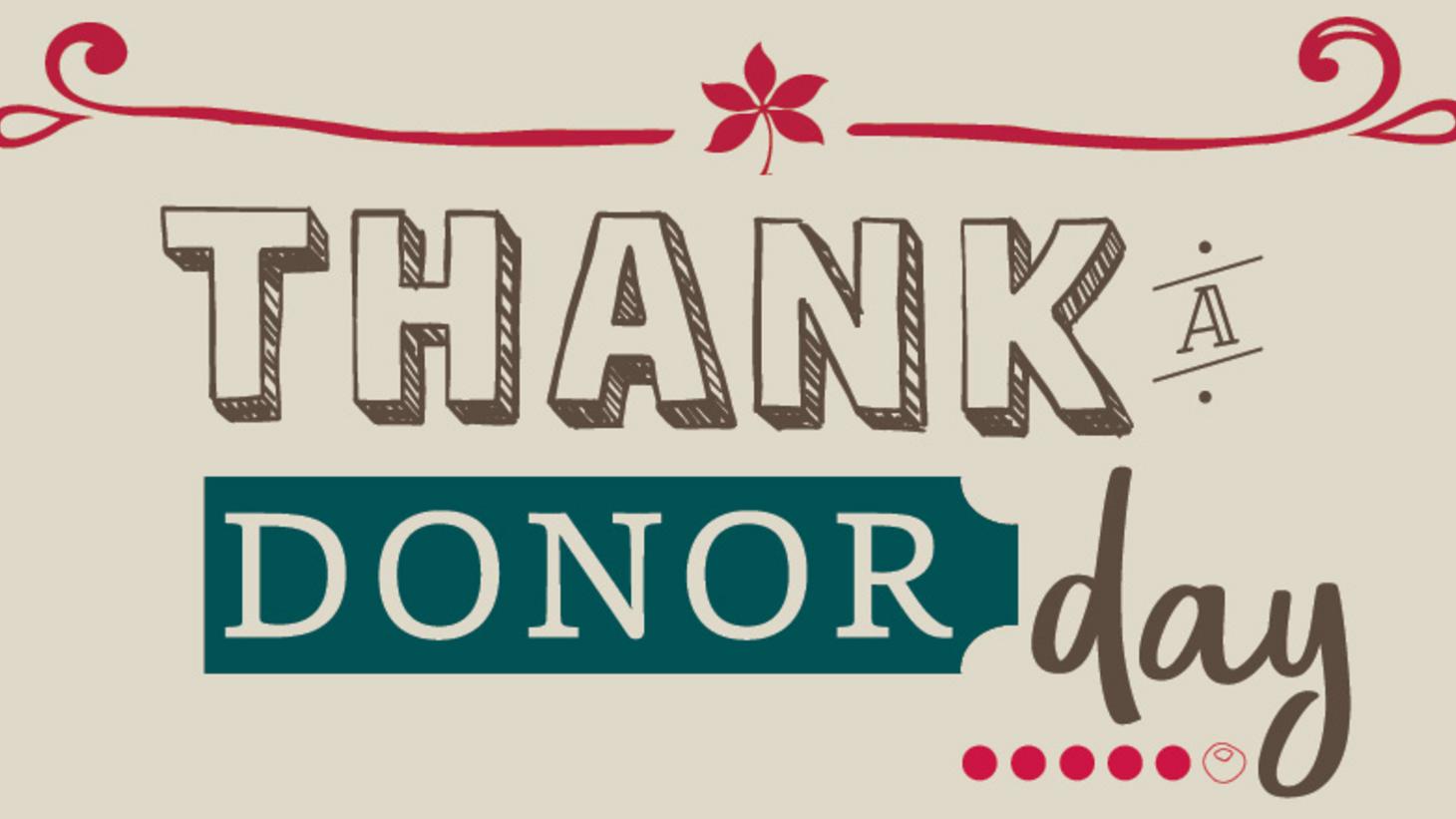 Thank a donor day image