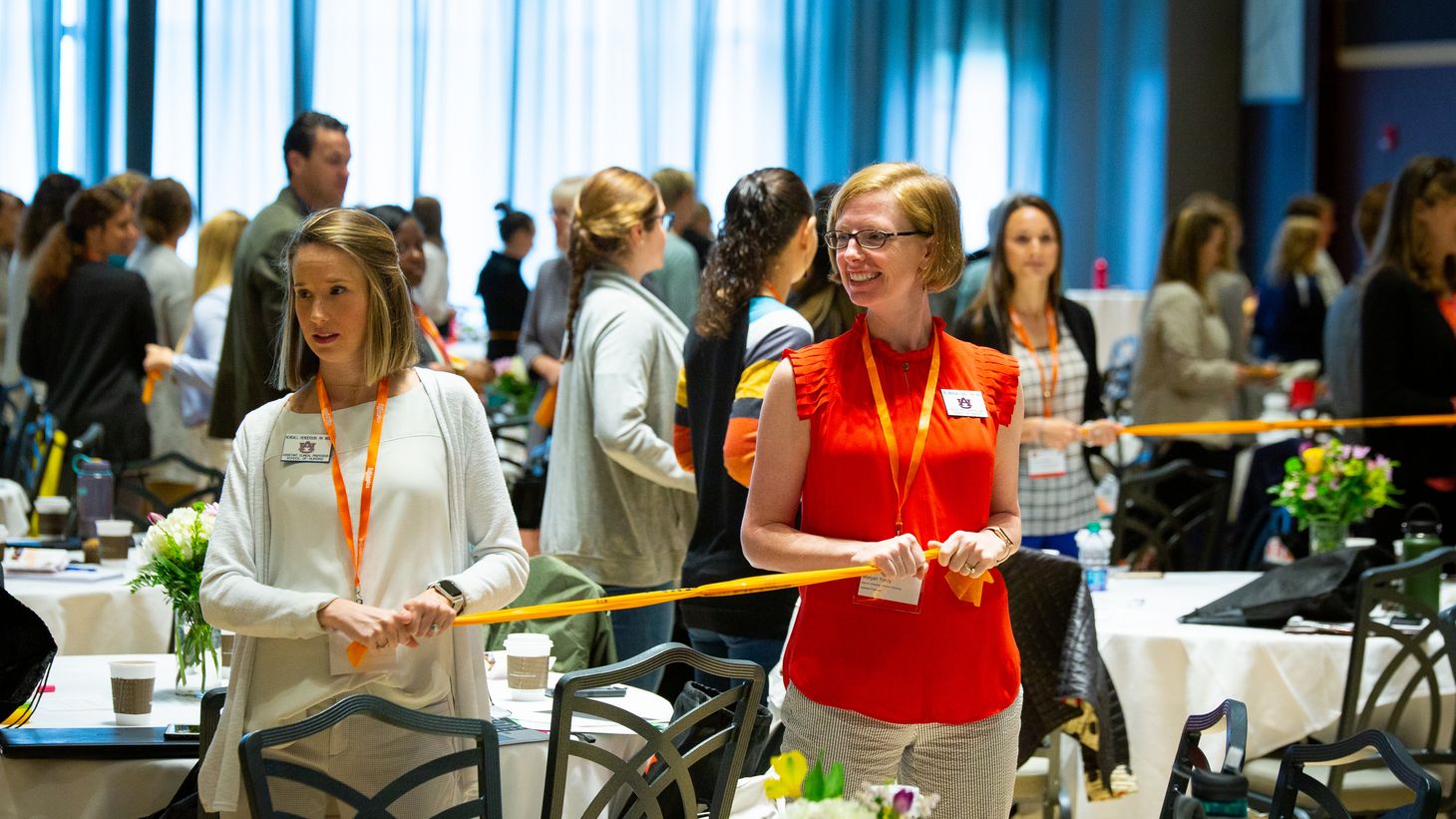 attendees participate in wellness activity at BHAC Summit