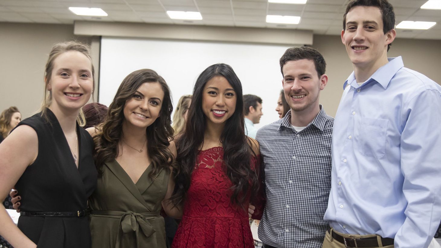 group of 5 people together