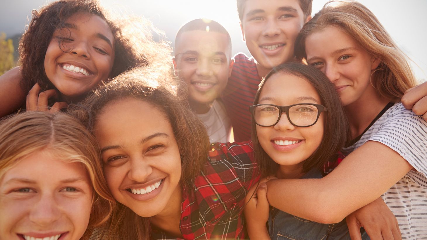 group of young teens