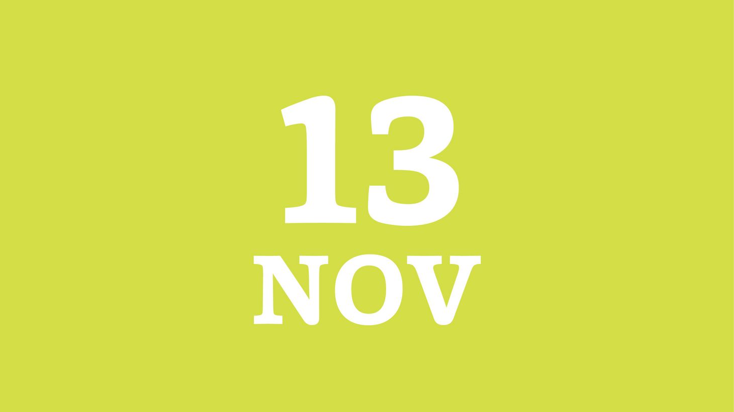 November 13