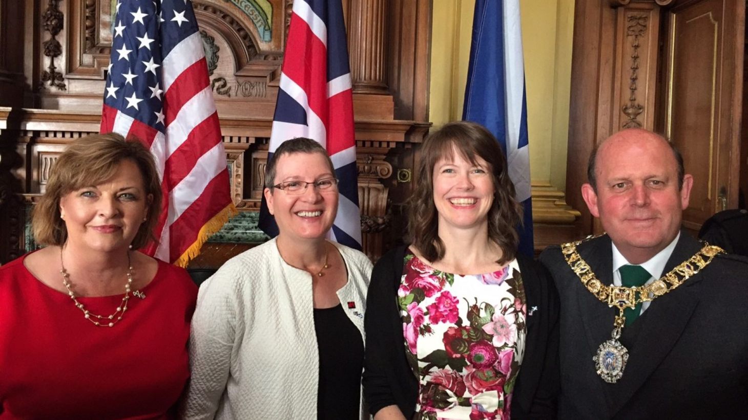 Dianne Morrison-Beedy with others in Scotland