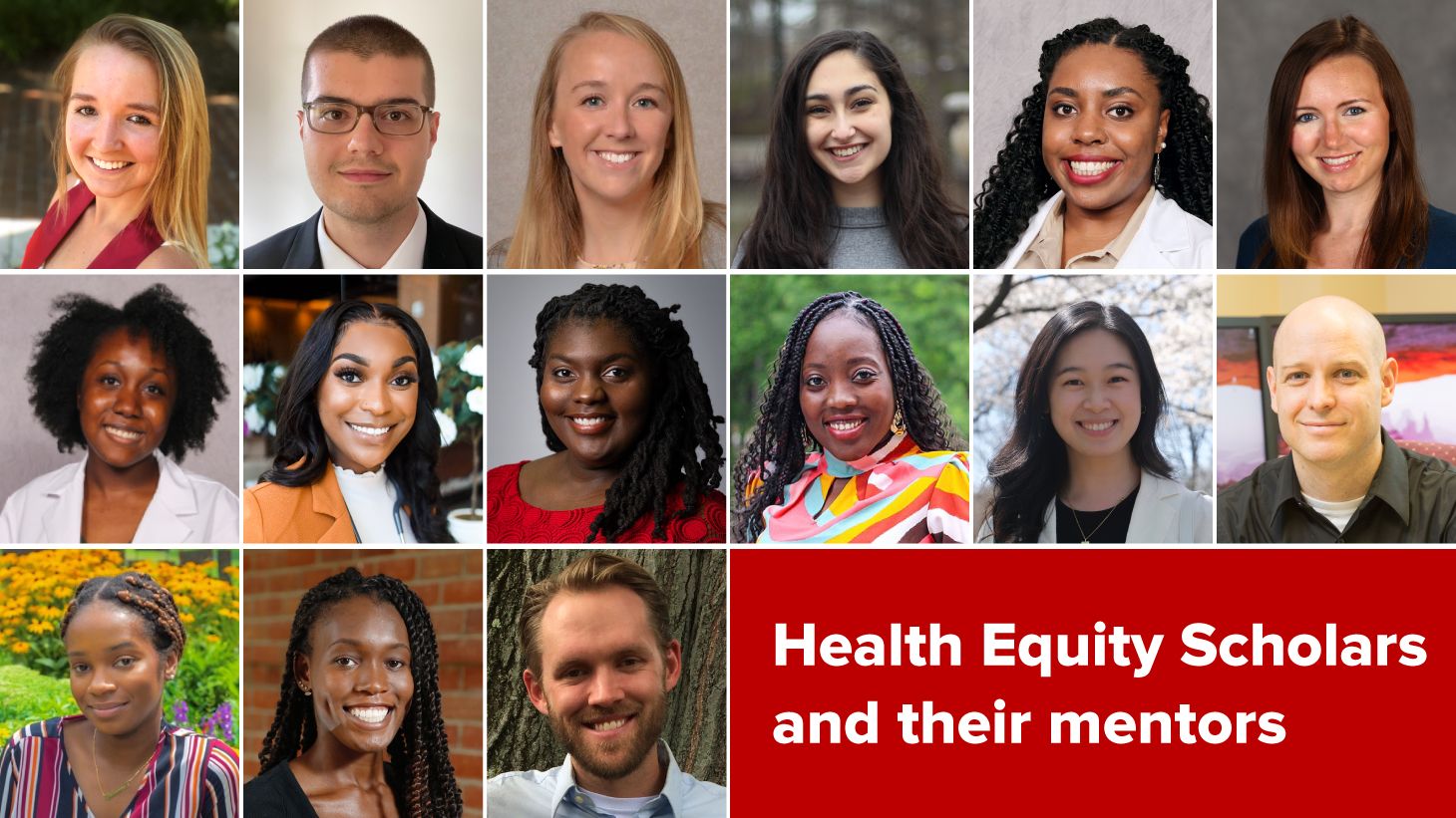 collage of Health Equity Scholars and their mentors