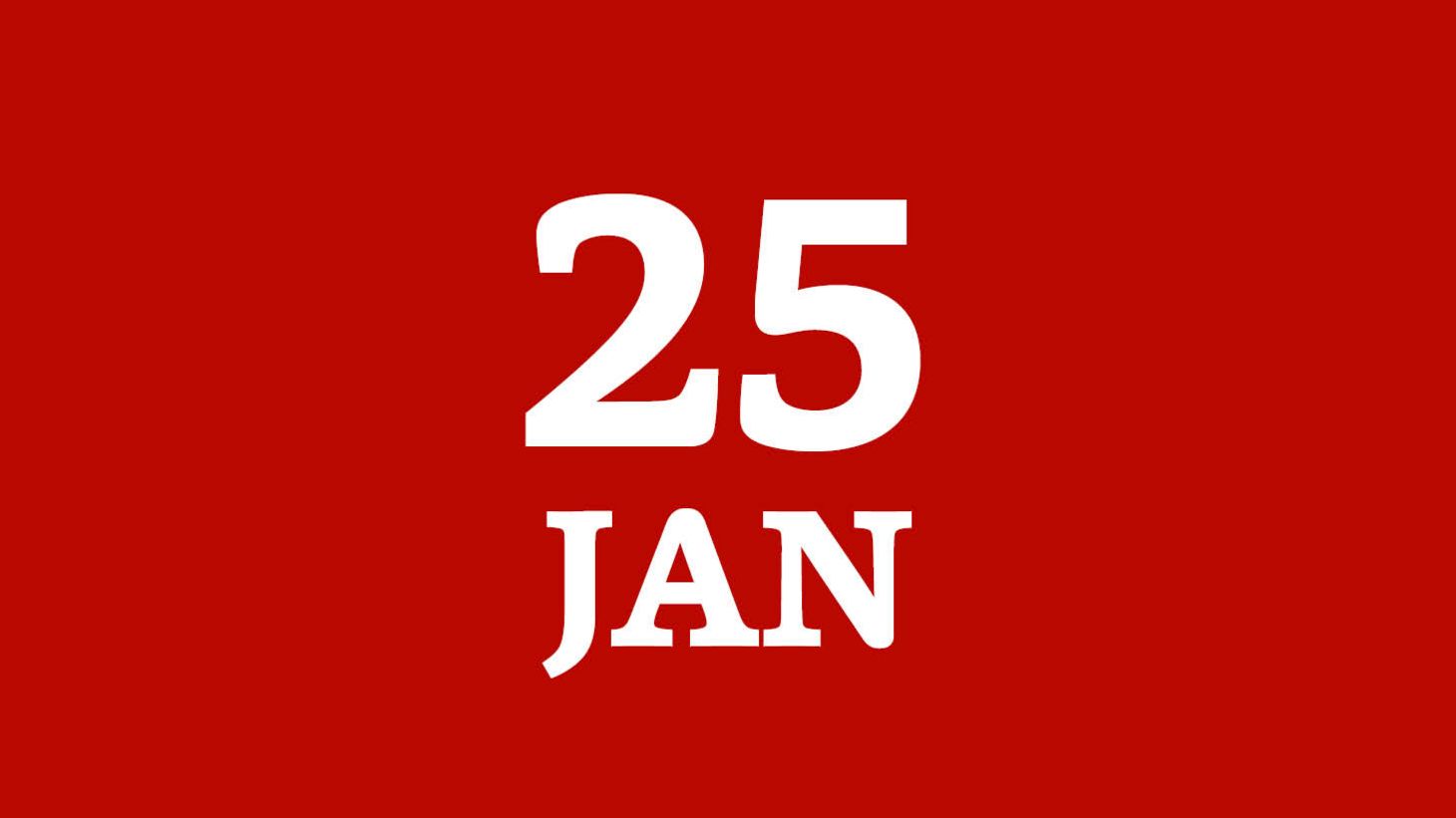 Event Date Jan. 25