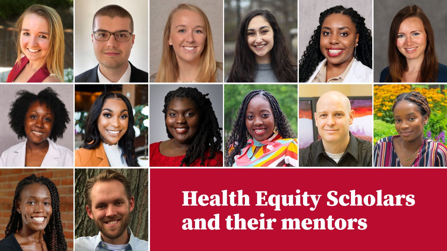 collage of Health Equity Scholars and their mentors