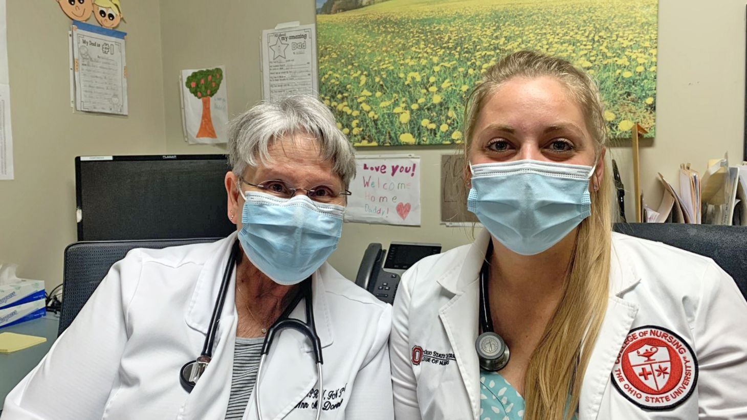 Anna F. Etzler (student) with preceptor/future co-worker (JoAnn McDorman, DNP)