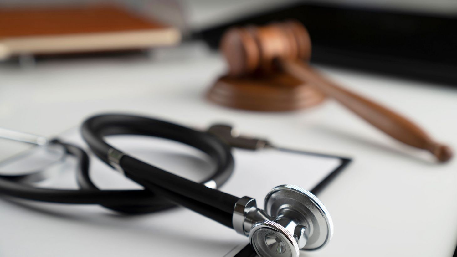 stethoscope and gavel