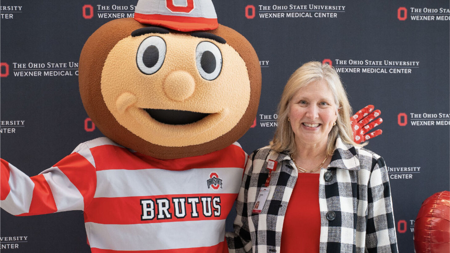 Dean Karen Rose with Brutus
