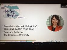 Bernadette Melnyk honored with 2020 Ada Sue Hinshaw Award