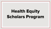 Health Equity Scholars graphic