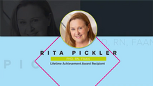 Rita Pickler lifetime achievement award screengrab