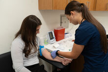 Blood test photo
