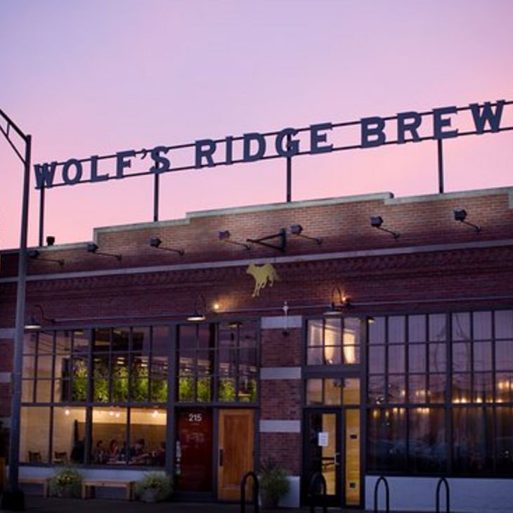 The front of Wolf's Ridge Brewing.