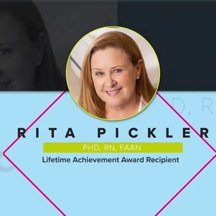 Rita Pickler lifetime achievement award screengrab