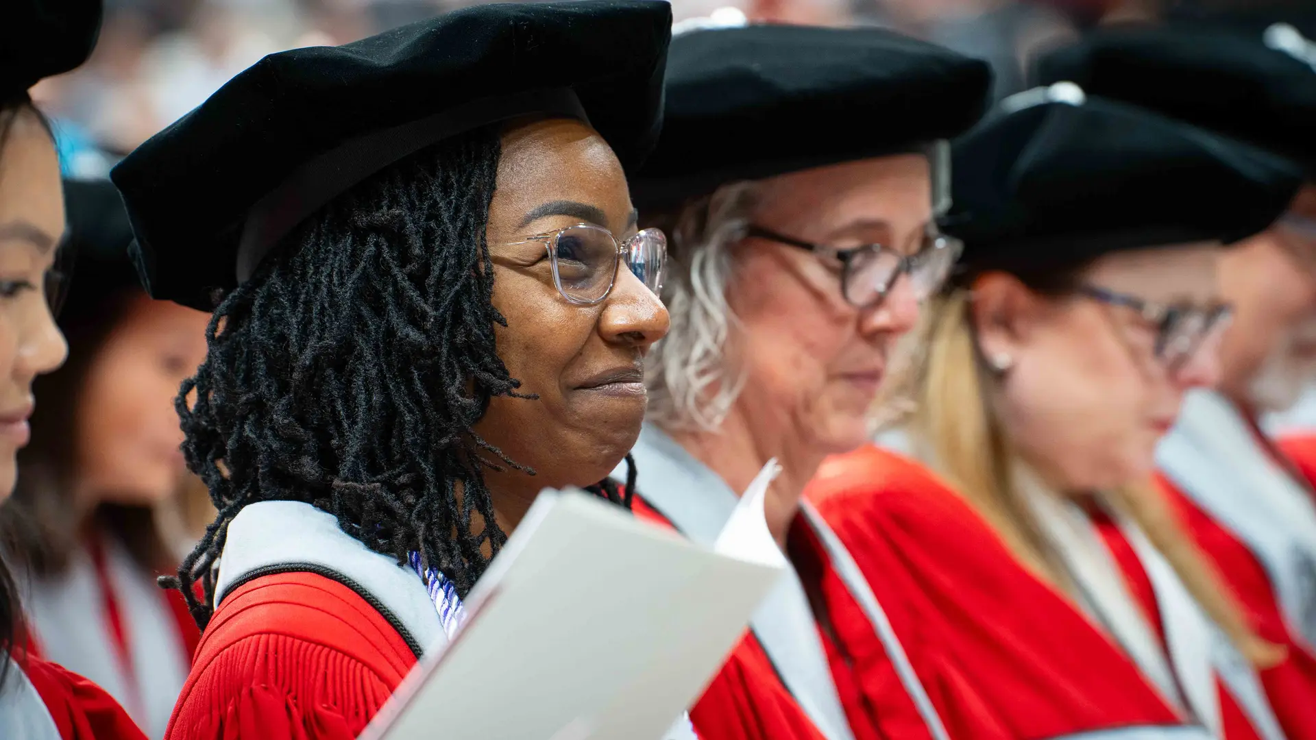 student at commencement
