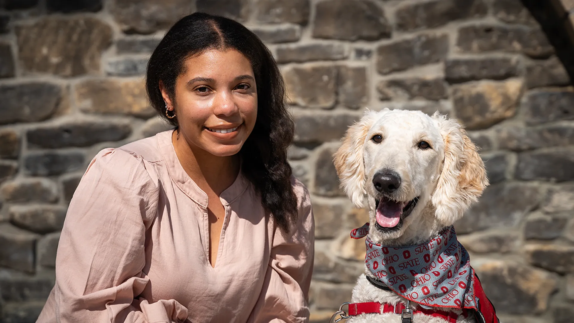 Adrienne Myton and 4 Paws foster dog Bess