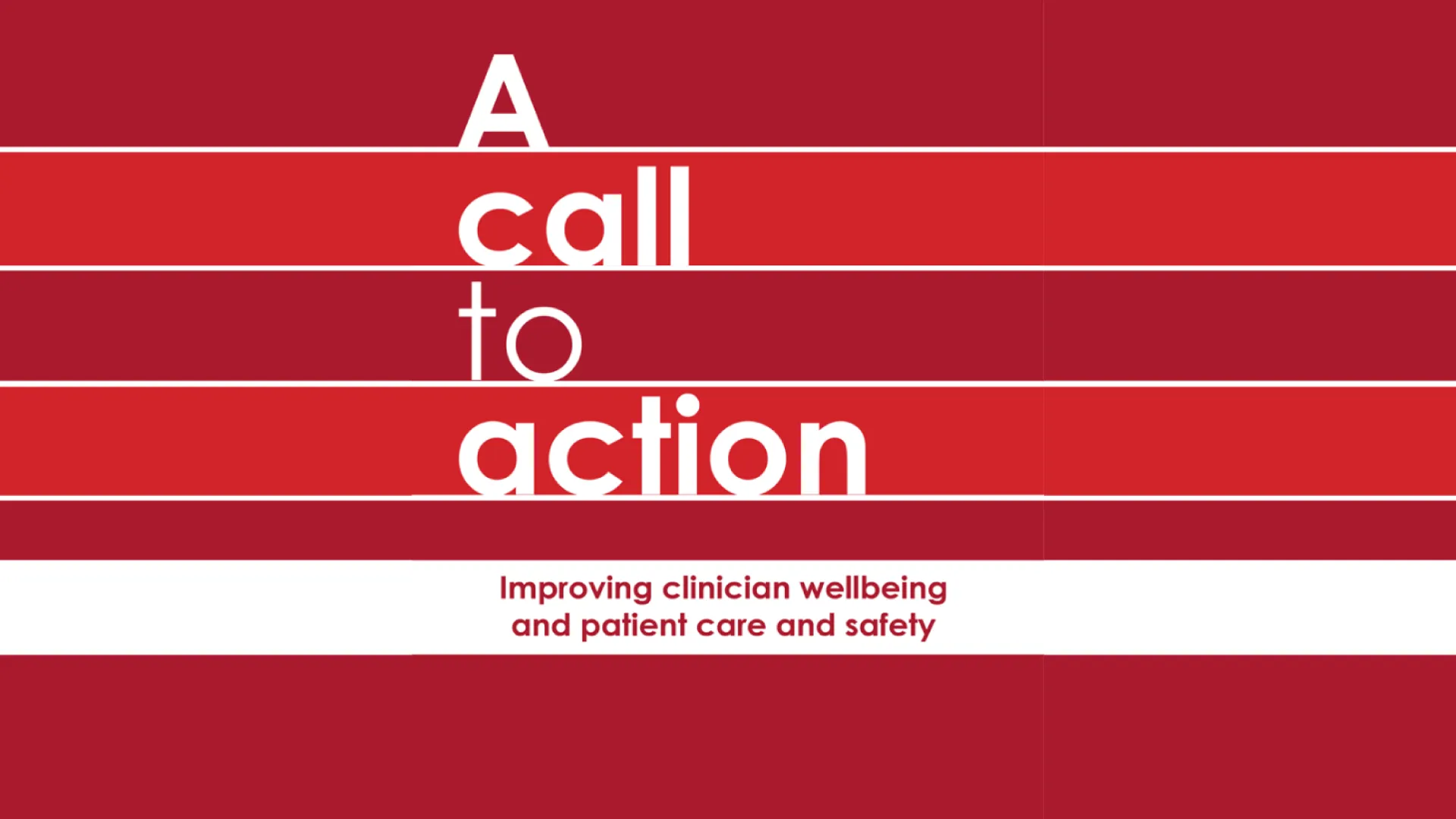 A call to action