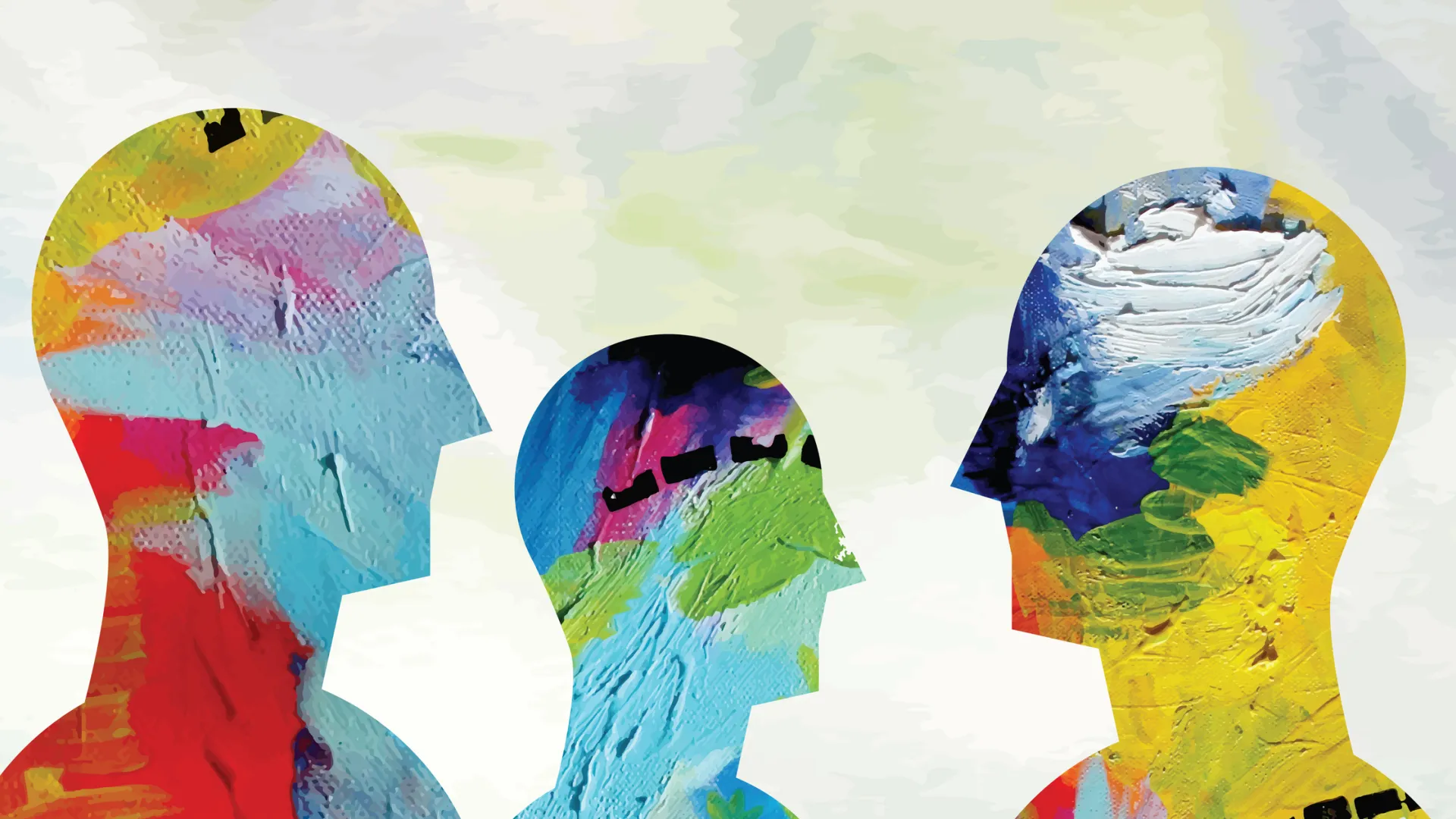 illustration of 3 faces